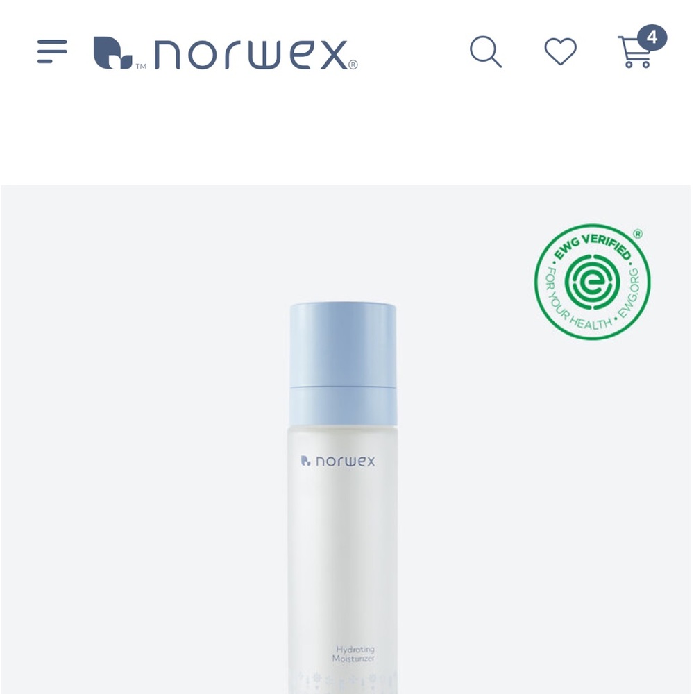 Norwex Hydrating Moisturizer - White and Blue; price is firm, sorry .